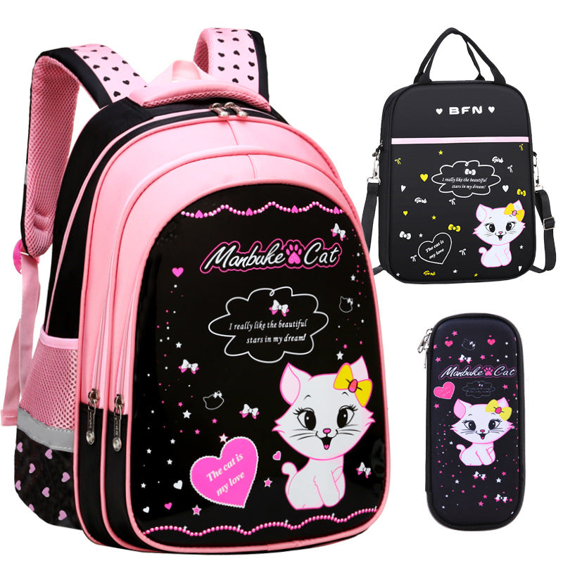 Cat Print Backpack